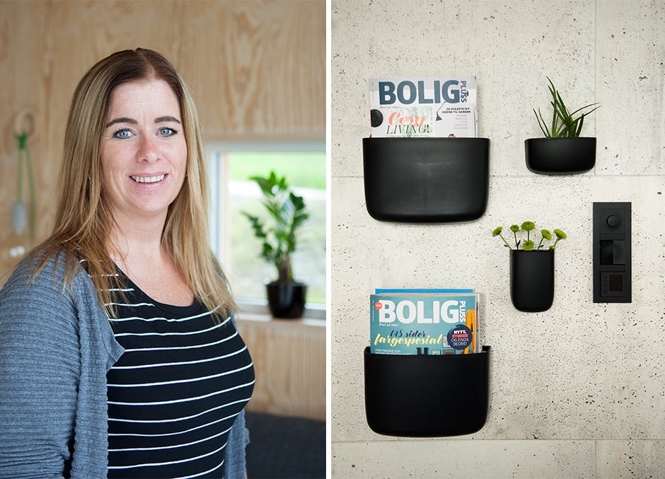 Dekorative lommer på veggen Jannicke Løding med favorittmagasinet BoligPluss